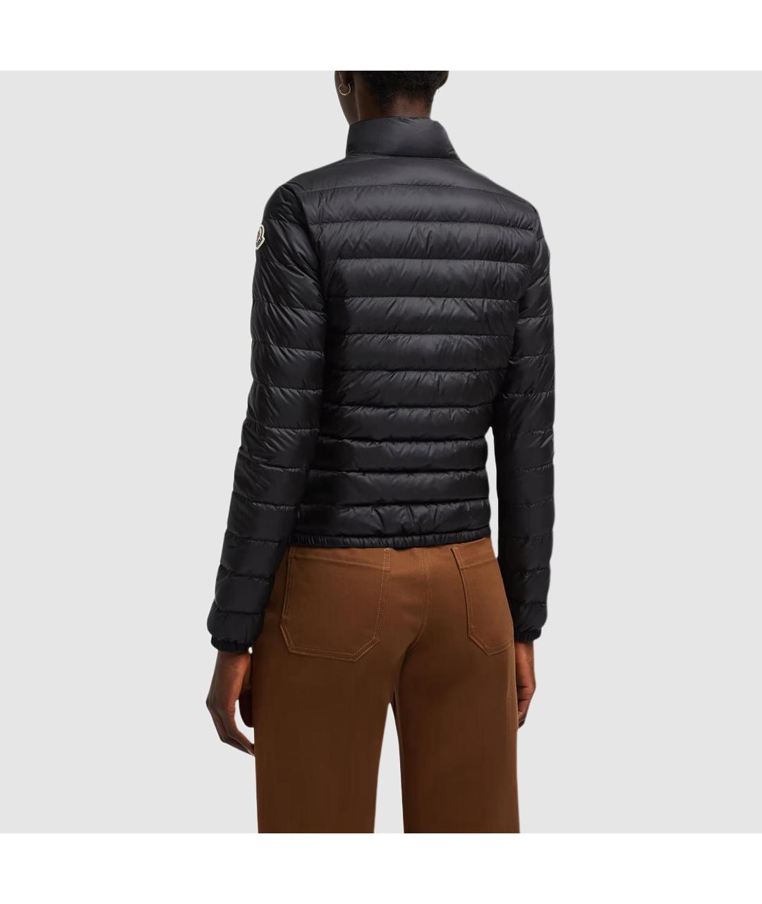 MONCLER Черный пуховик, фото 4