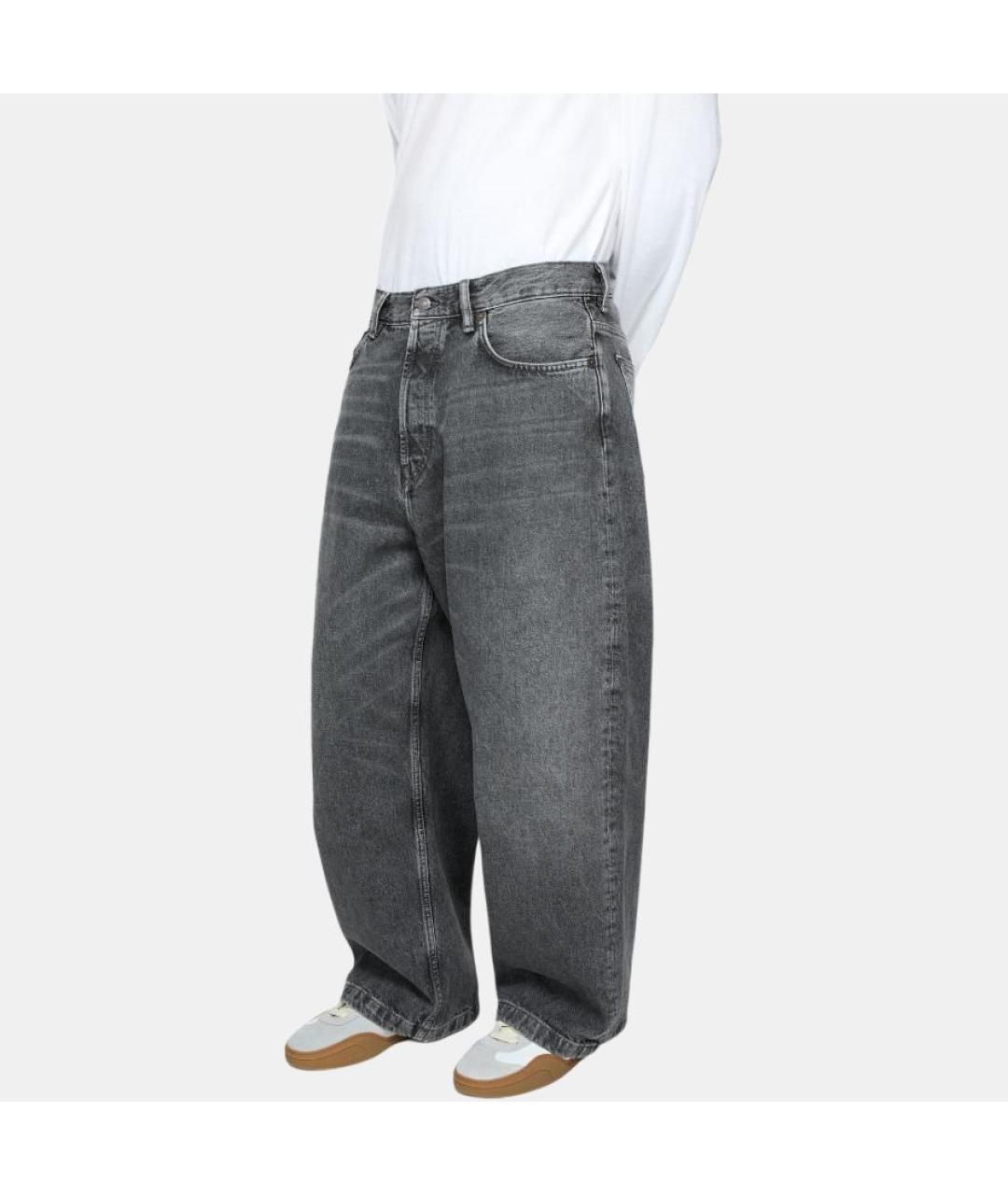 ACNE STUDIOS Серые прямые джинсы, фото 5