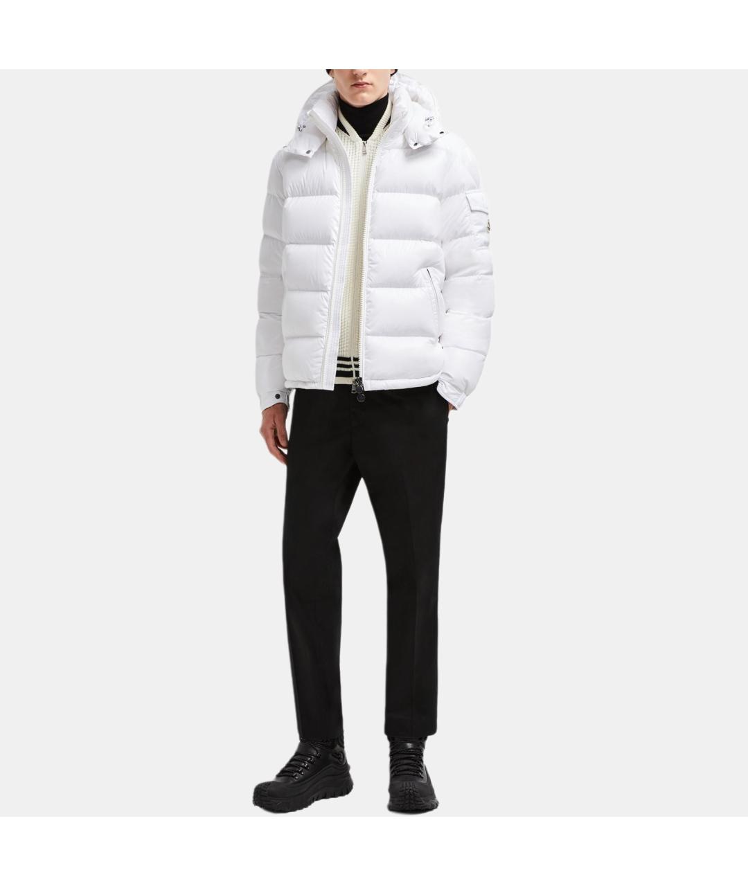 MONCLER Белый пуховик, фото 2