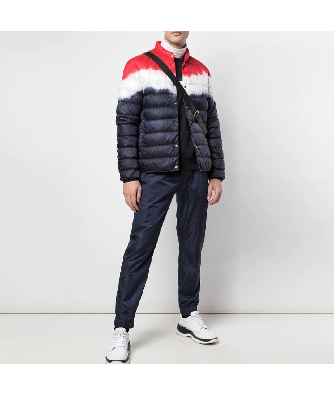 MONCLER Синий пуховик, фото 2