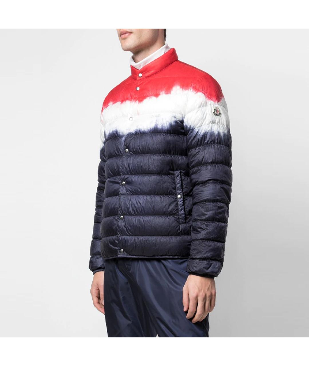 MONCLER Синий пуховик, фото 4