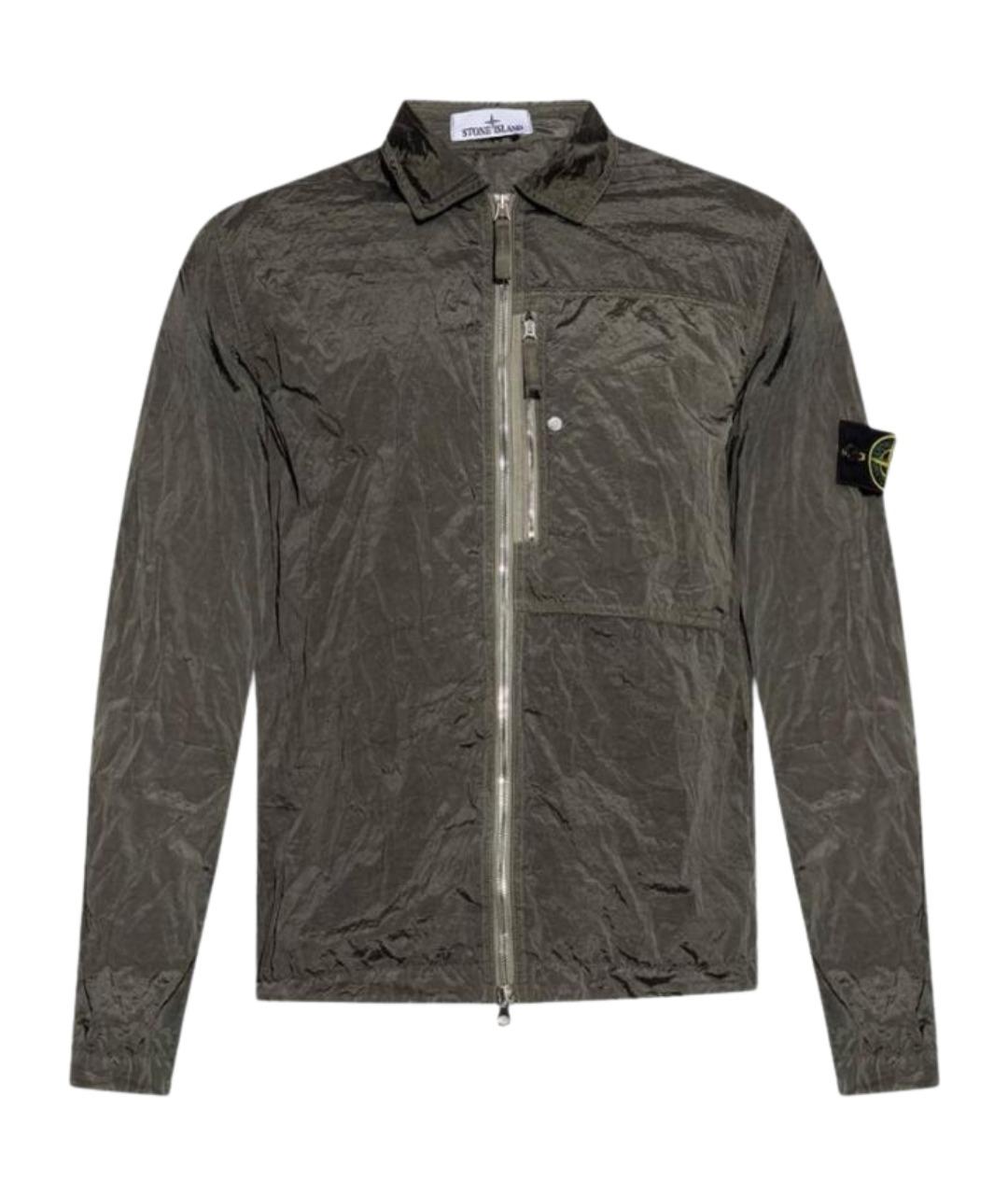 STONE ISLAND Серая кэжуал рубашка, фото 1