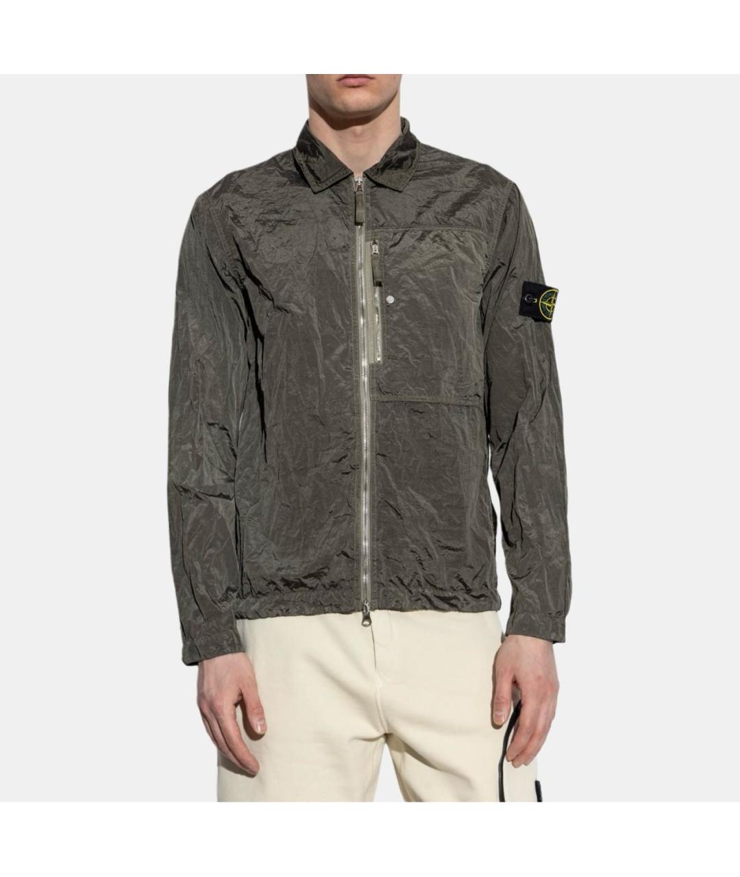 STONE ISLAND Серая кэжуал рубашка, фото 2