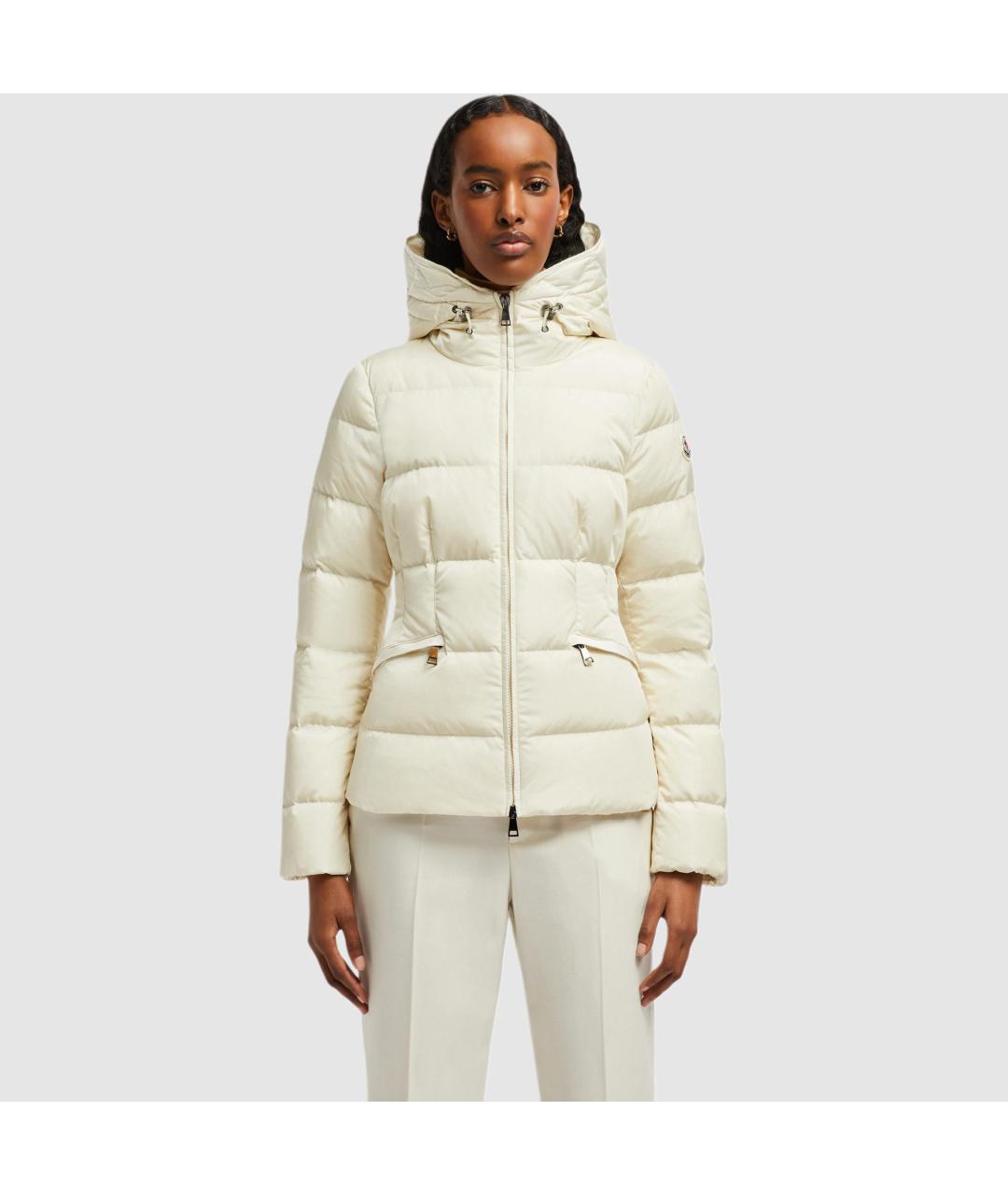 MONCLER Бежевый пуховик, фото 4