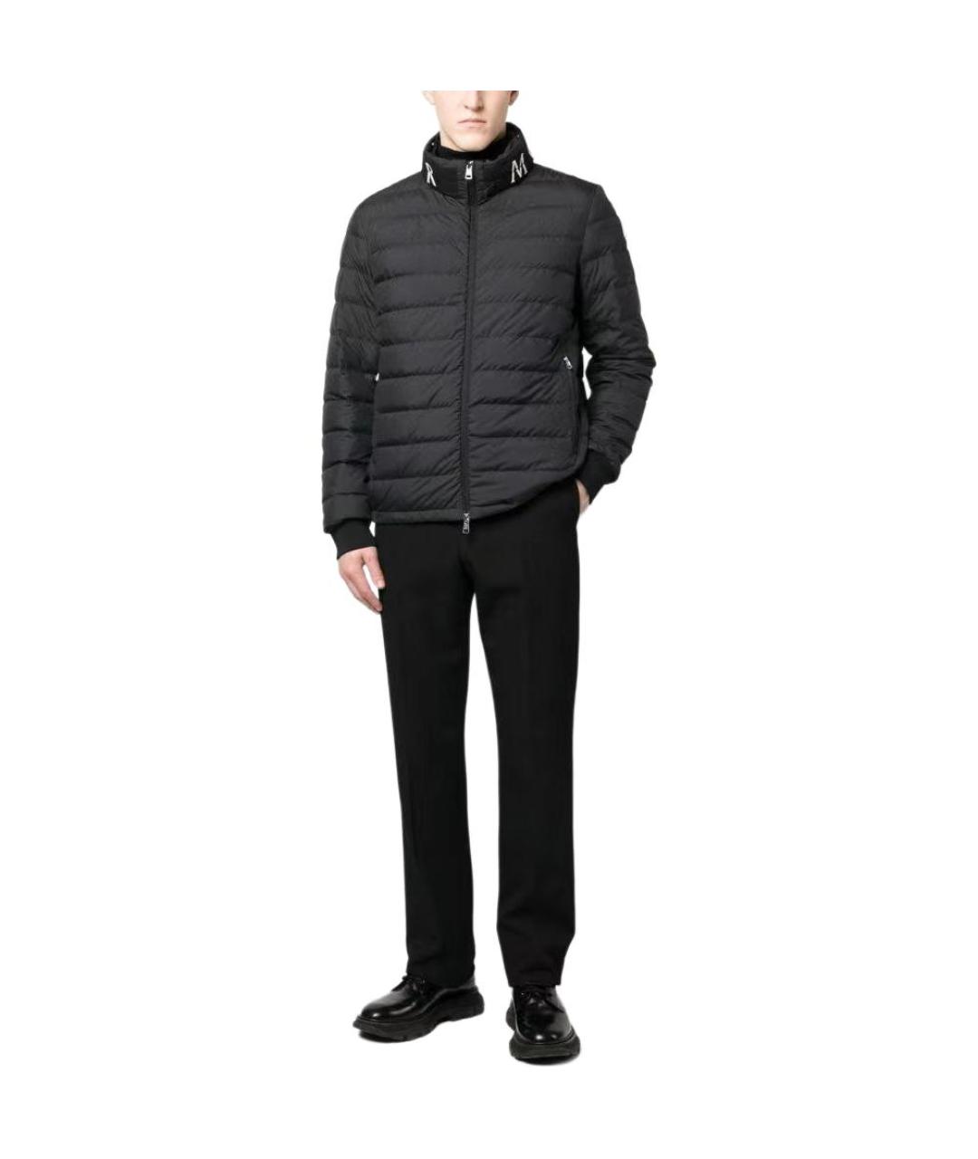 MONCLER Черный пуховик, фото 2