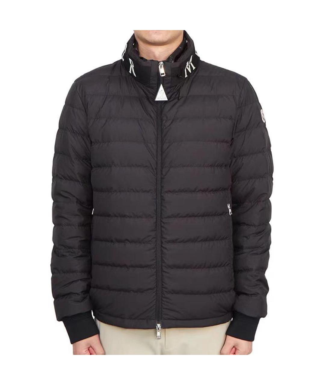 MONCLER Черный пуховик, фото 3