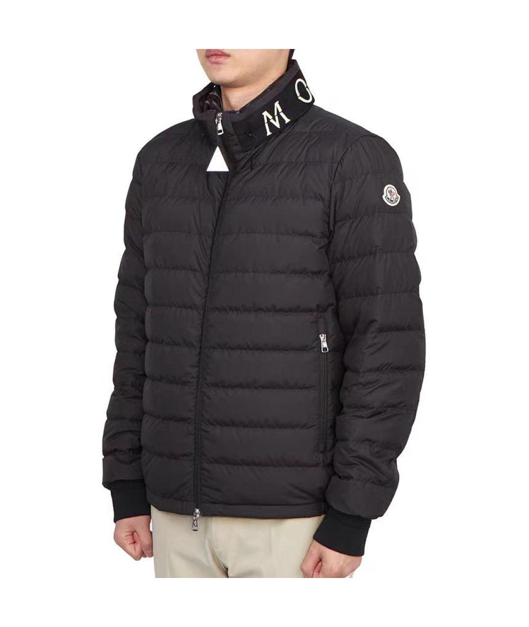 MONCLER Черный пуховик, фото 5