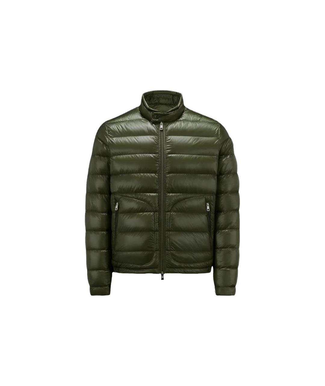 MONCLER Зеленый пуховик, фото 1