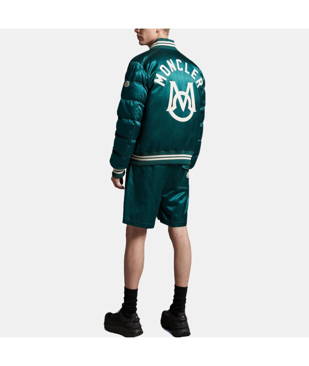 MONCLER Зеленый пуховик, фото 3