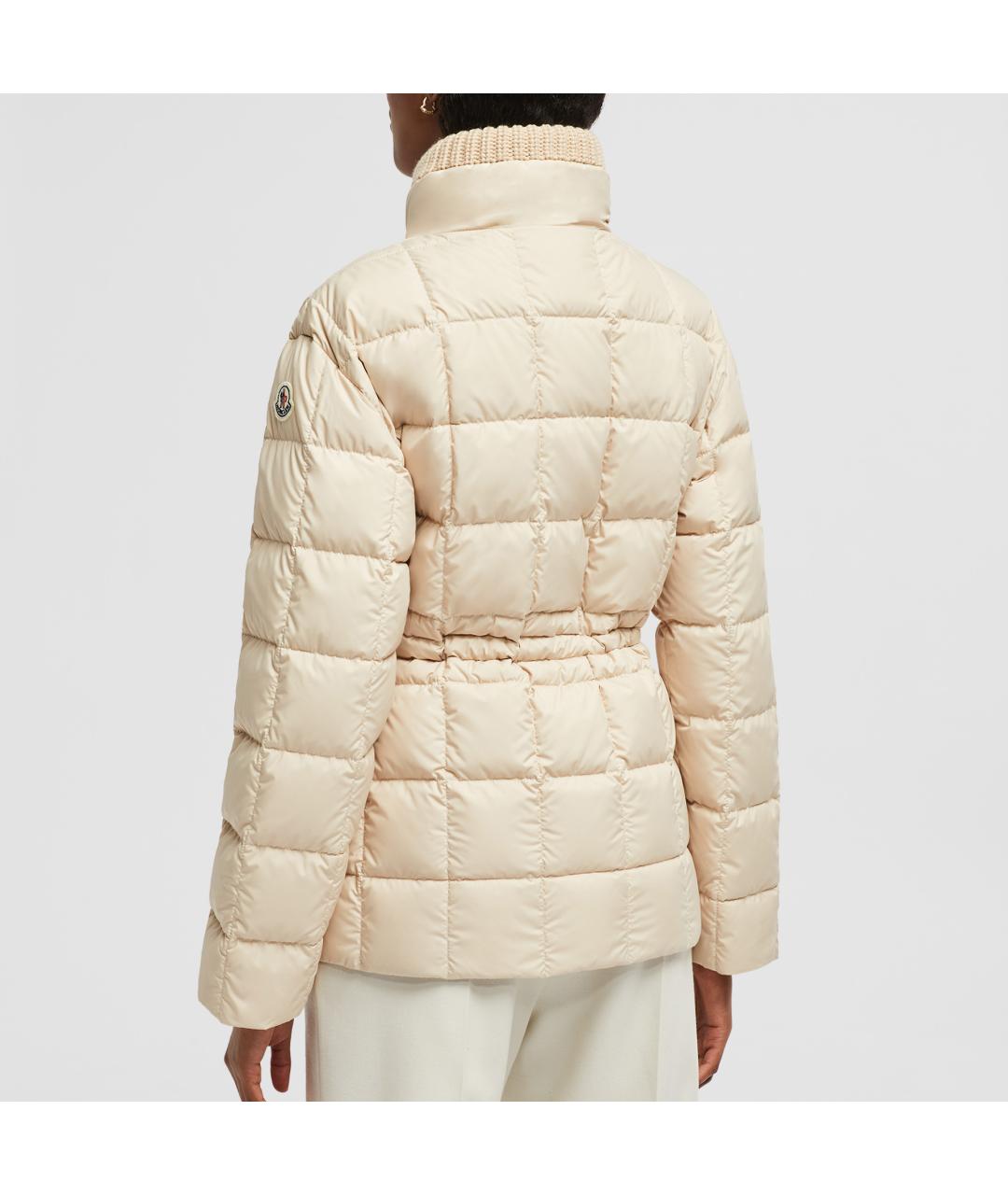 MONCLER Белая полиамидовая куртка, фото 2