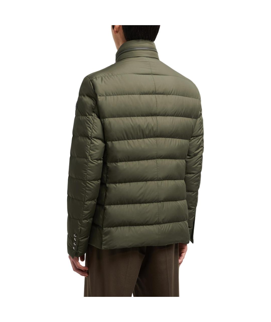 MONCLER Зеленый пуховик, фото 3