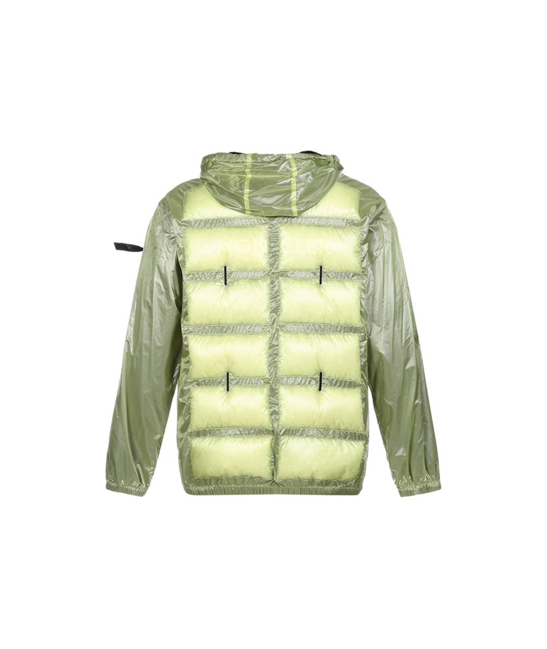 MONCLER Зеленый пуховик, фото 2