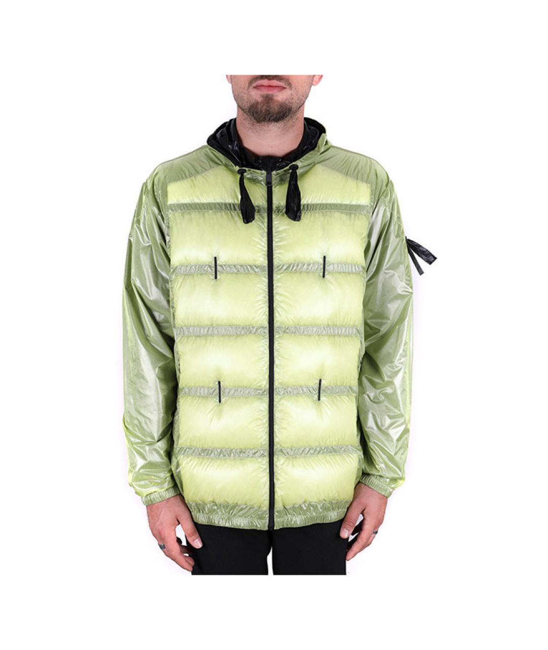 MONCLER Зеленый пуховик, фото 3