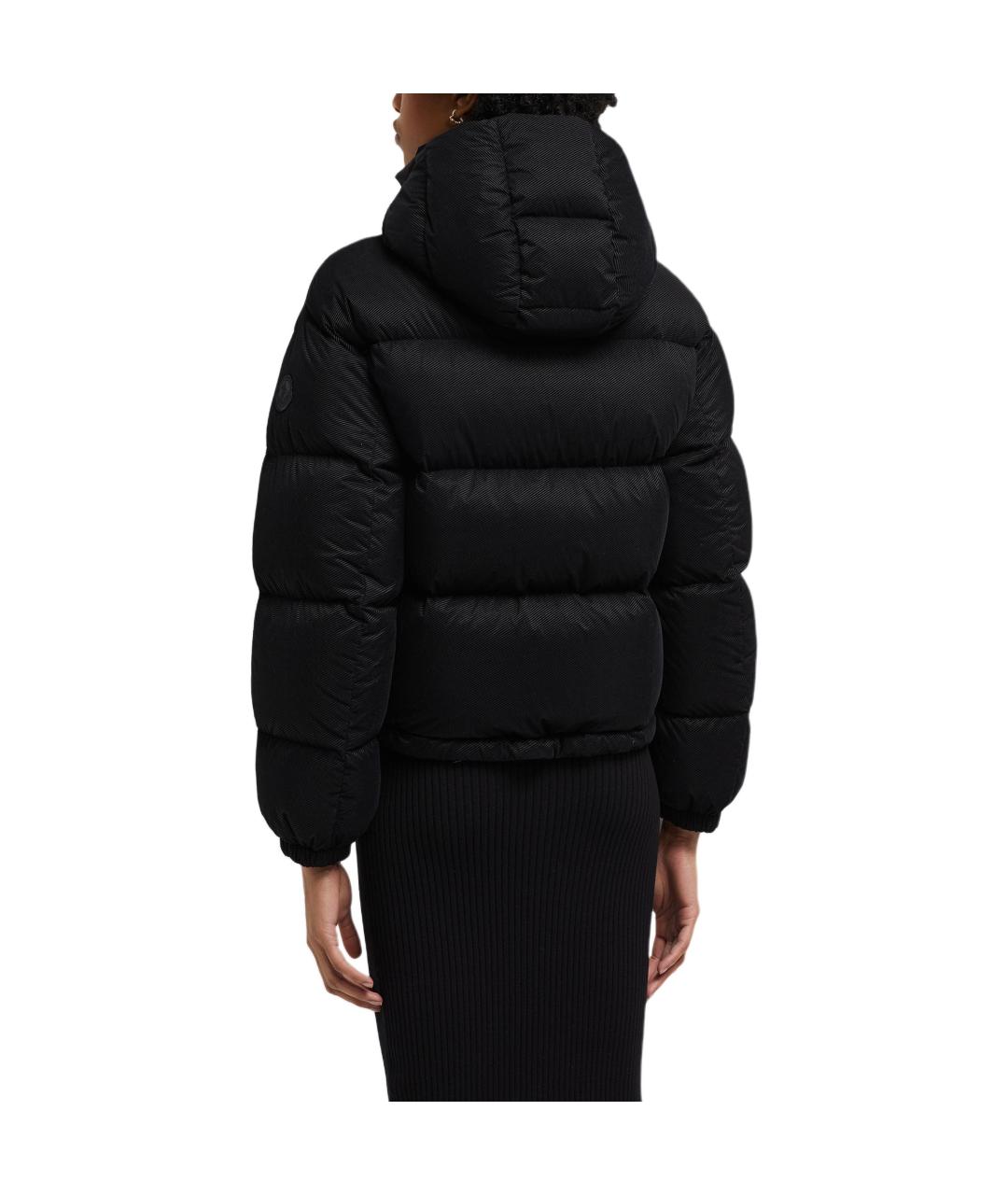 MONCLER Черная полиамидовая куртка, фото 4