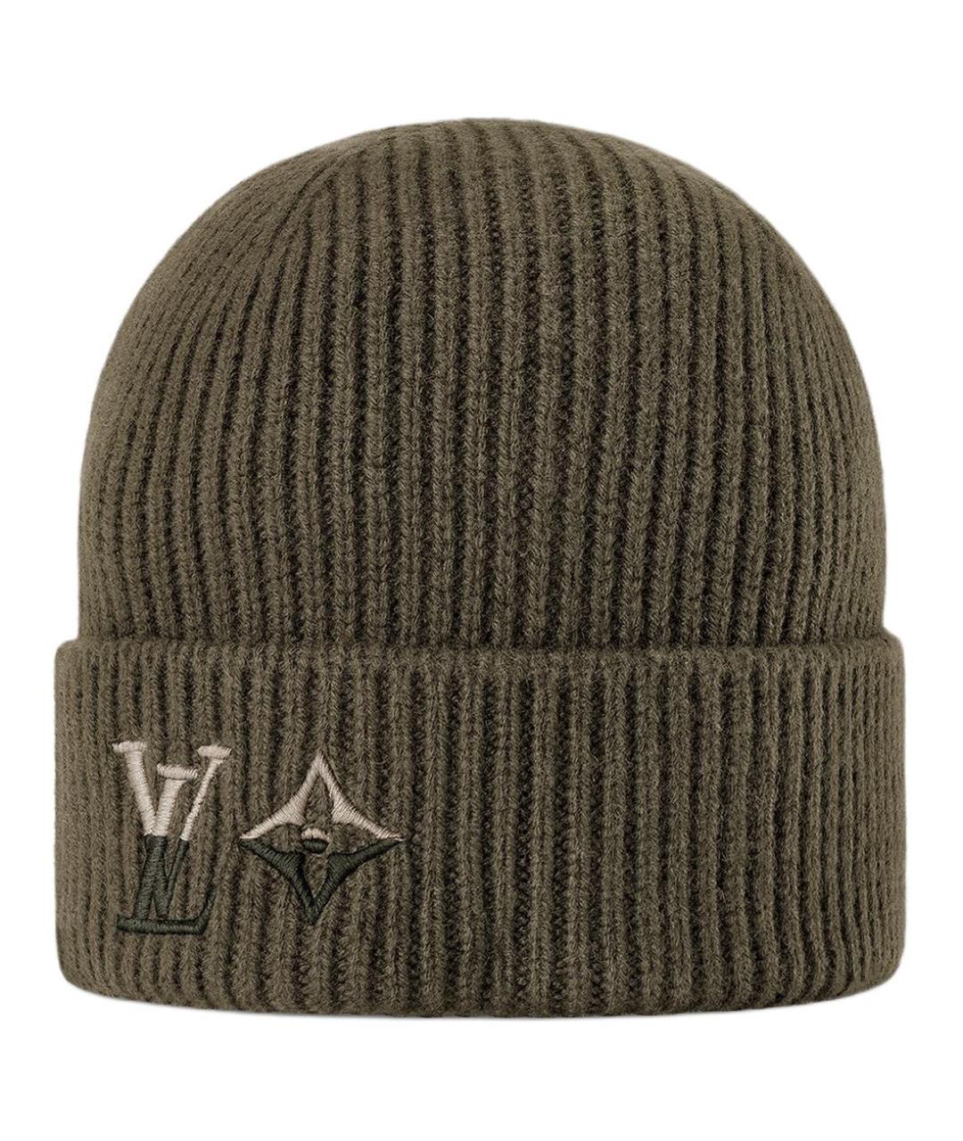 LOUIS VUITTON Зеленая шапка, фото 1