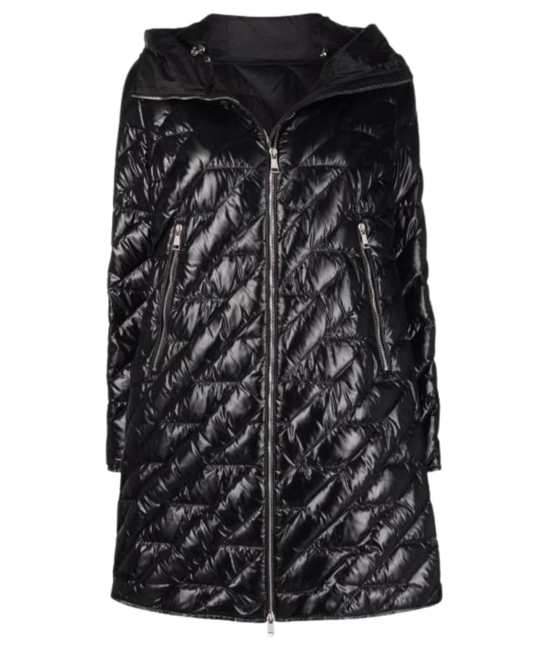 MONCLER Черный полиамидовый пуховик, фото 1
