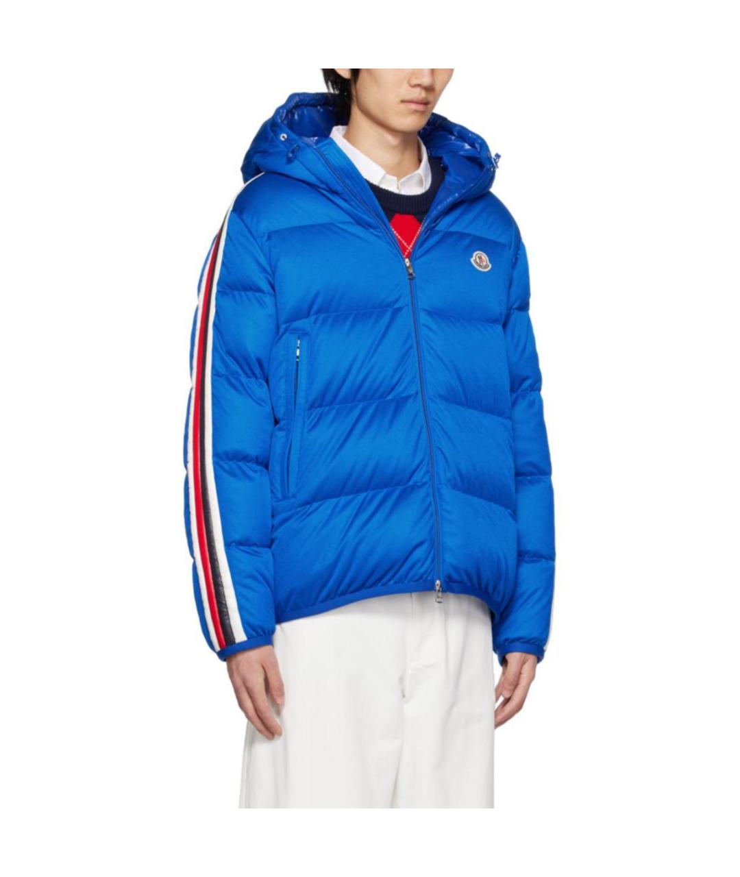 MONCLER Синий пуховик, фото 5