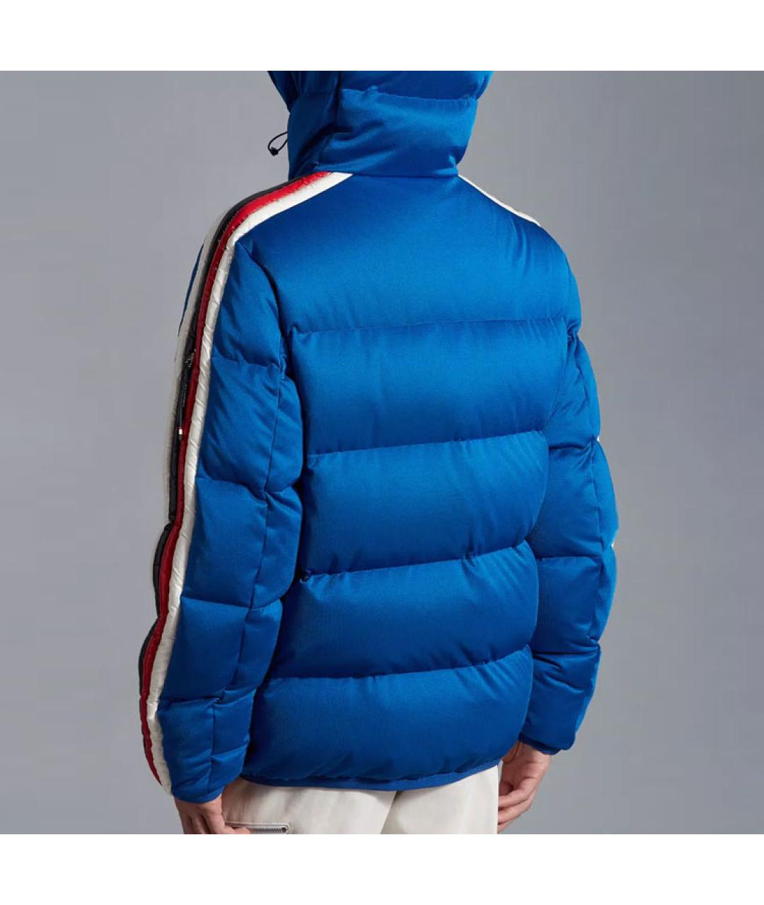 MONCLER Синий пуховик, фото 4