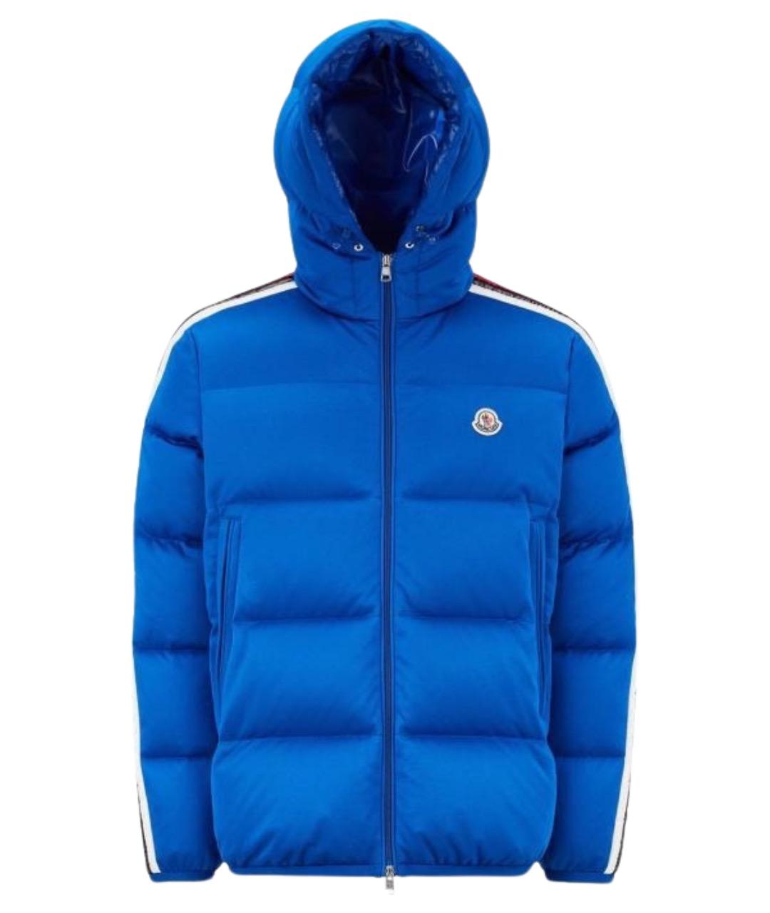 MONCLER Синий пуховик, фото 1
