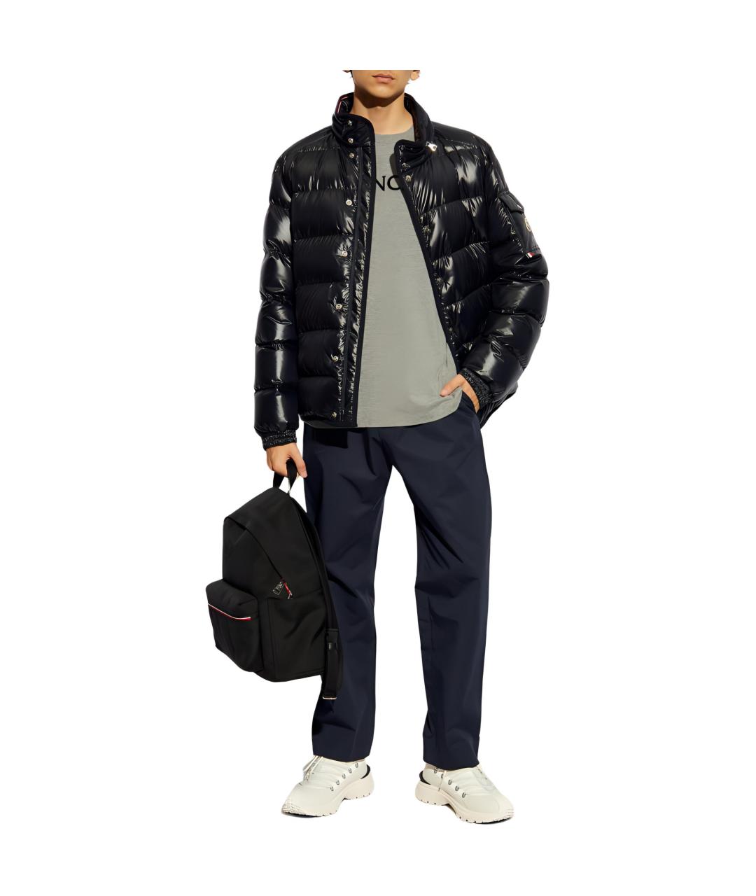 MONCLER Синий пуховик, фото 3
