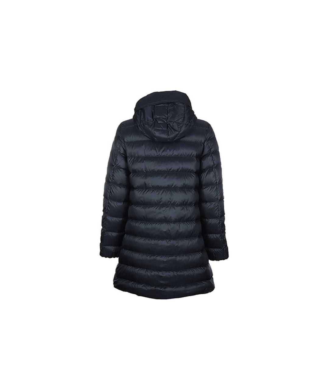 MONCLER Темно-синий полиамидовый пуховик, фото 2