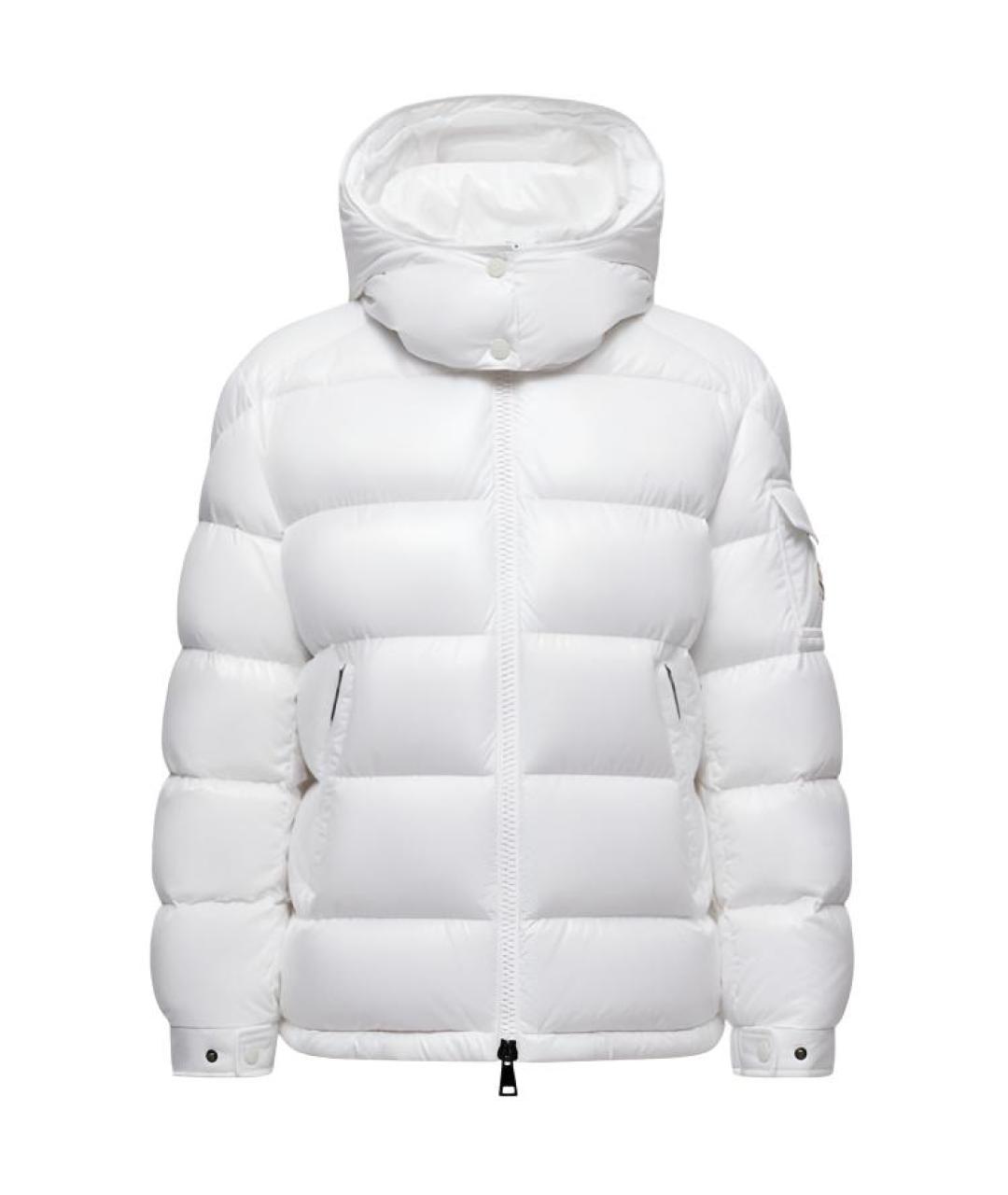 MONCLER Белый пуховик, фото 1