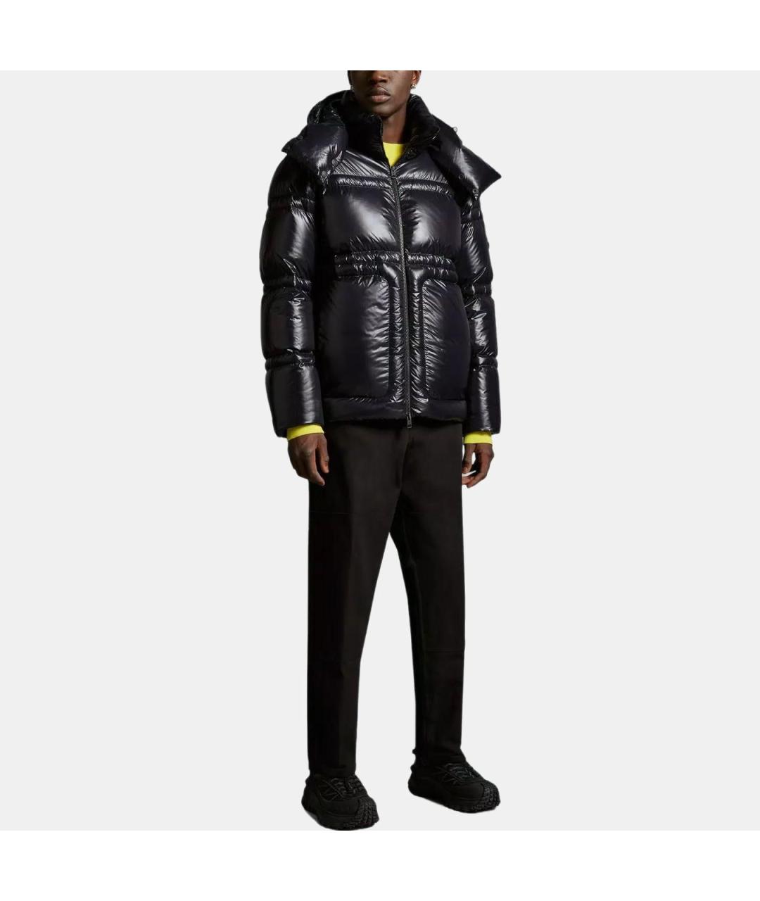 MONCLER Черная полиамидовая куртка, фото 2