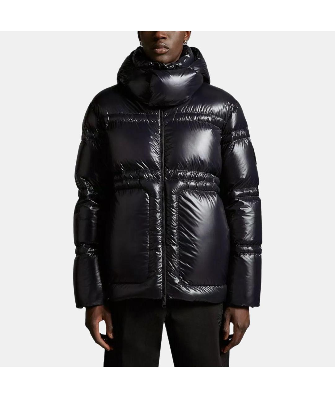 MONCLER Черная полиамидовая куртка, фото 4