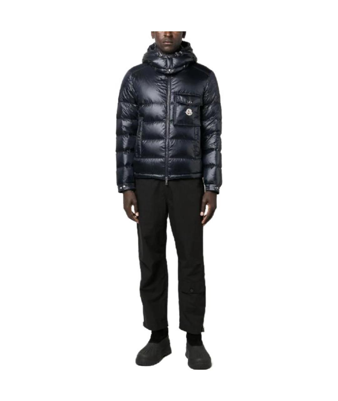 MONCLER Синий пуховик, фото 3