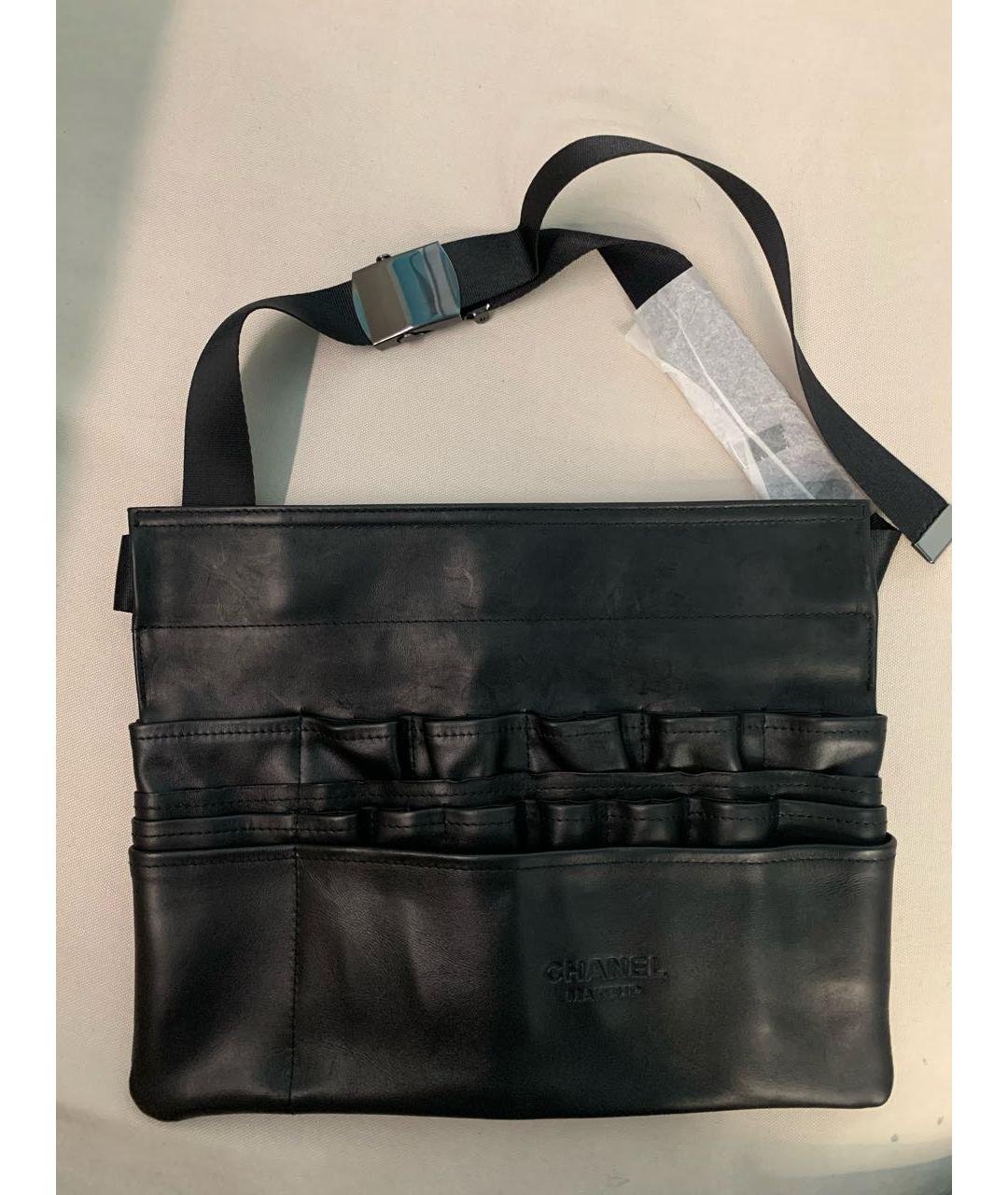 CHANEL BEAUTY Черная кожаная поясная сумка, фото 8