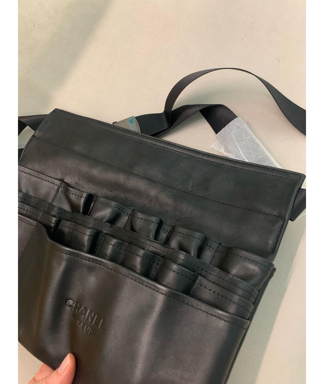 CHANEL BEAUTY Черная кожаная поясная сумка, фото 5