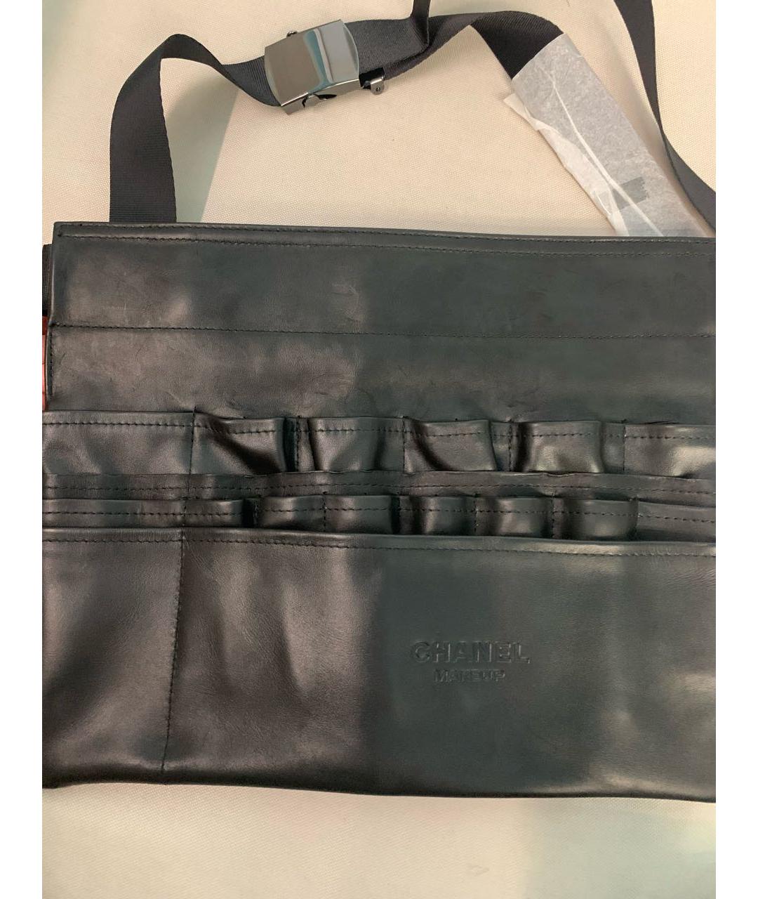CHANEL BEAUTY Черная кожаная поясная сумка, фото 2