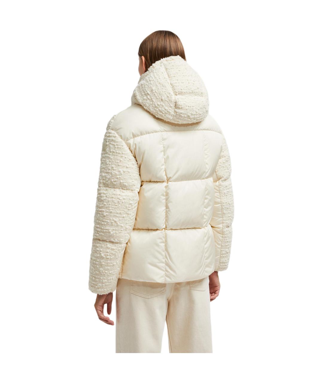 MONCLER Бежевый пуховик, фото 5