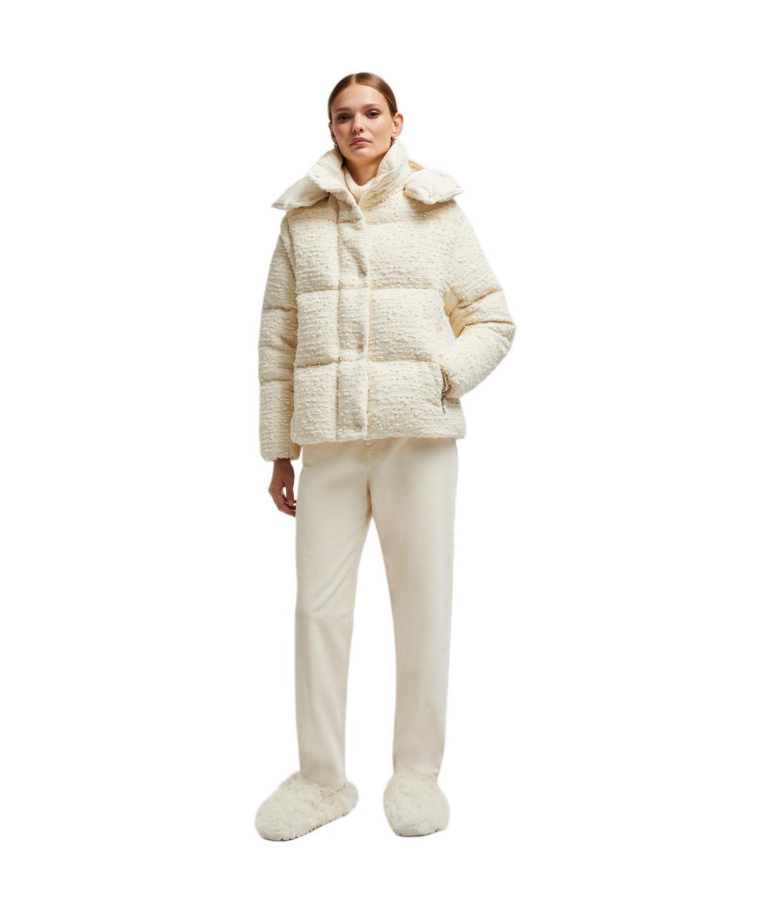 MONCLER Бежевый пуховик, фото 2