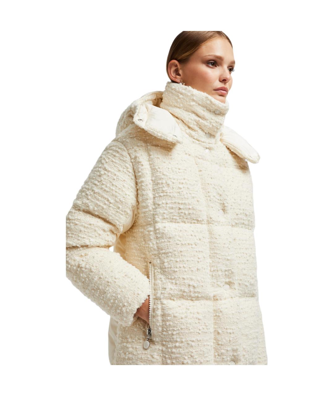 MONCLER Бежевый пуховик, фото 3