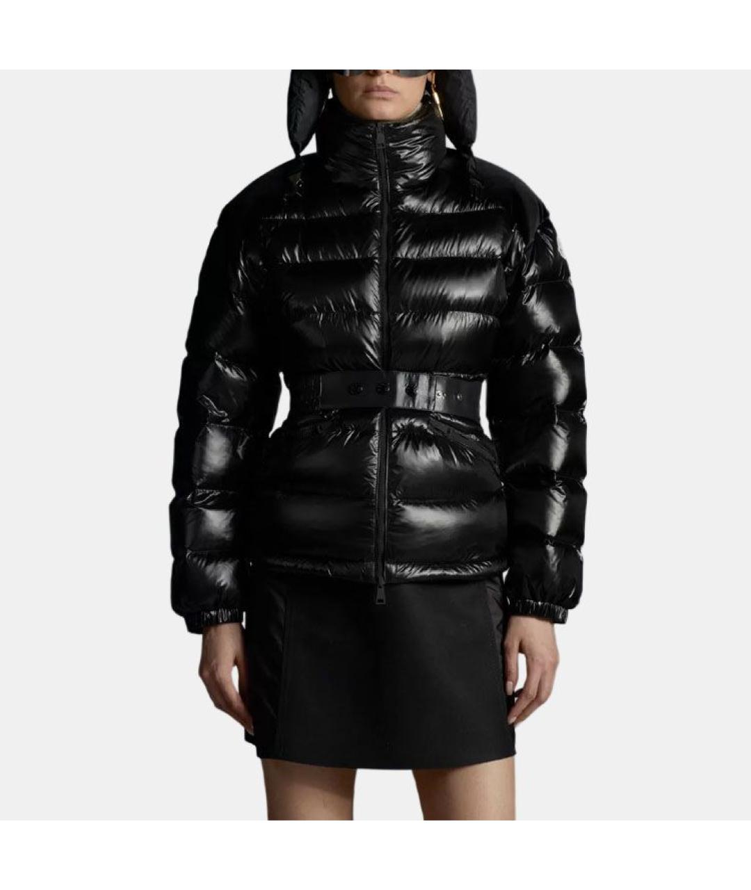 MONCLER Черная полиамидовая куртка, фото 5