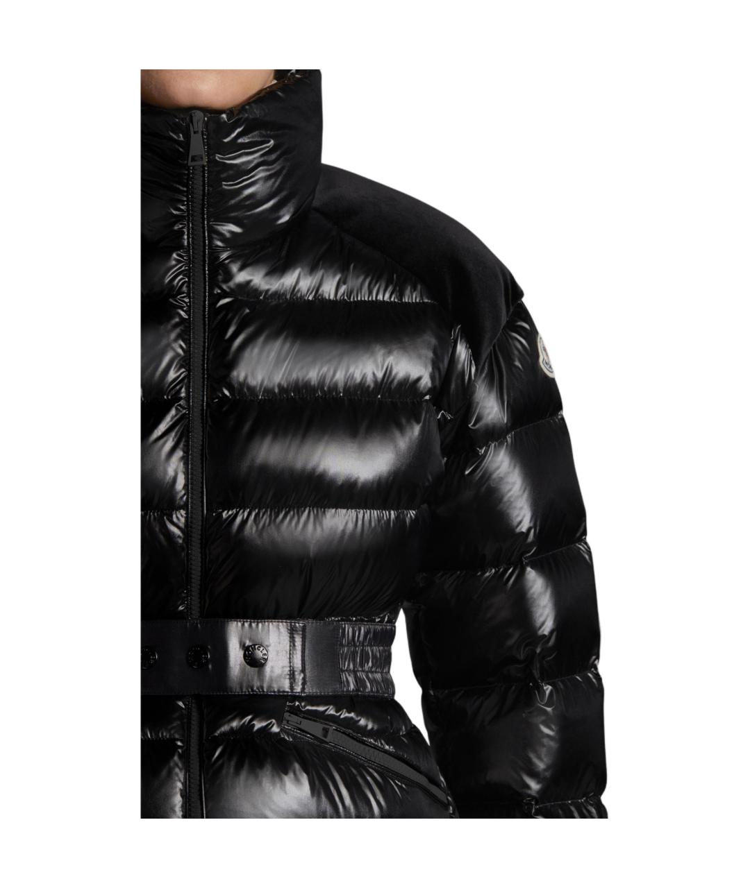 MONCLER Черная полиамидовая куртка, фото 6