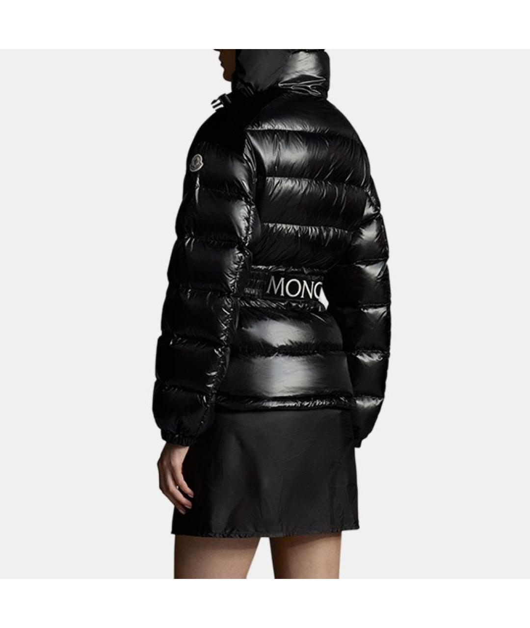 MONCLER Черная полиамидовая куртка, фото 4