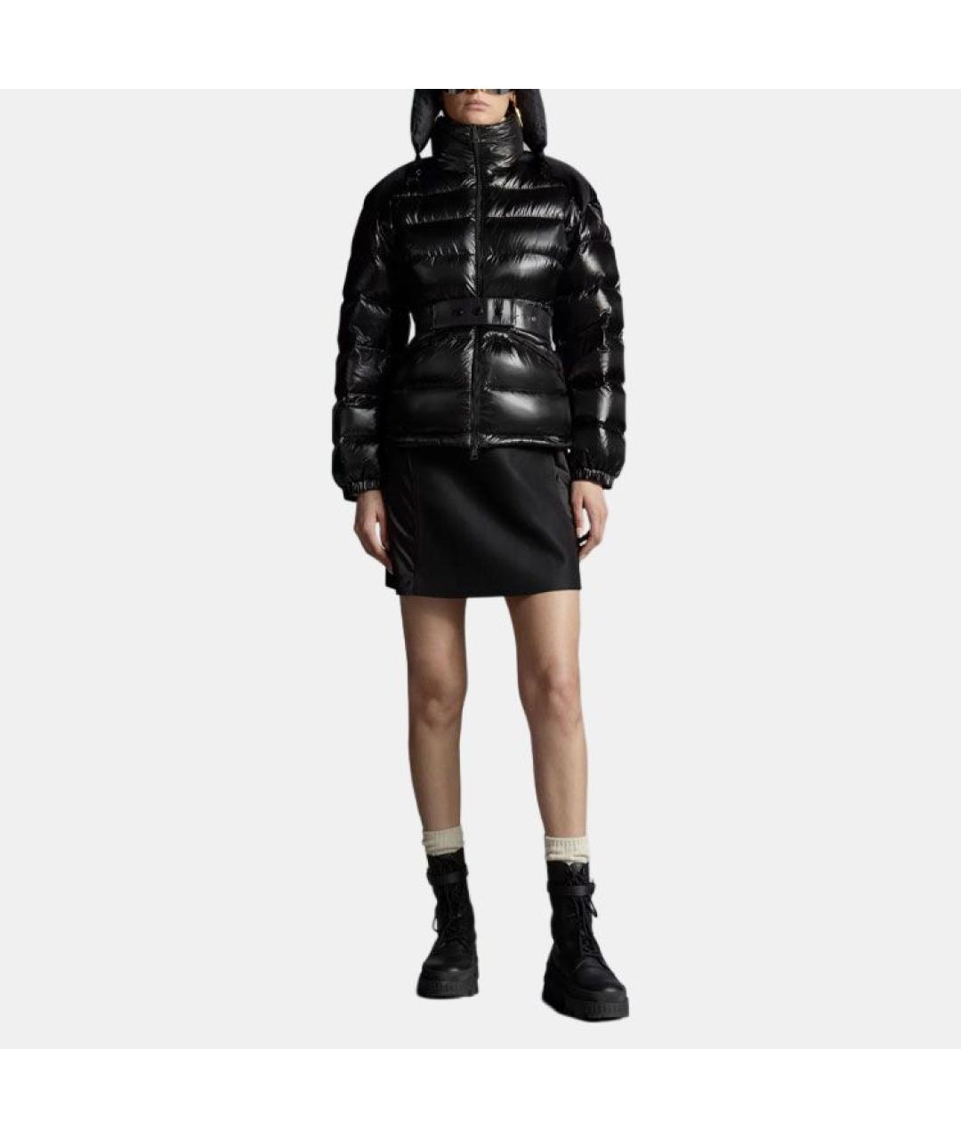 MONCLER Черная полиамидовая куртка, фото 3