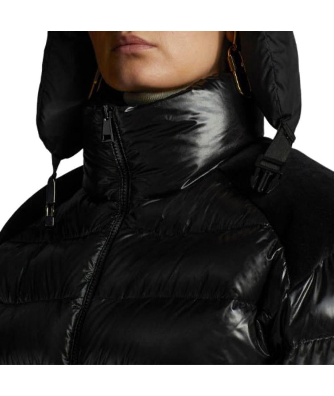 MONCLER Черная полиамидовая куртка, фото 7