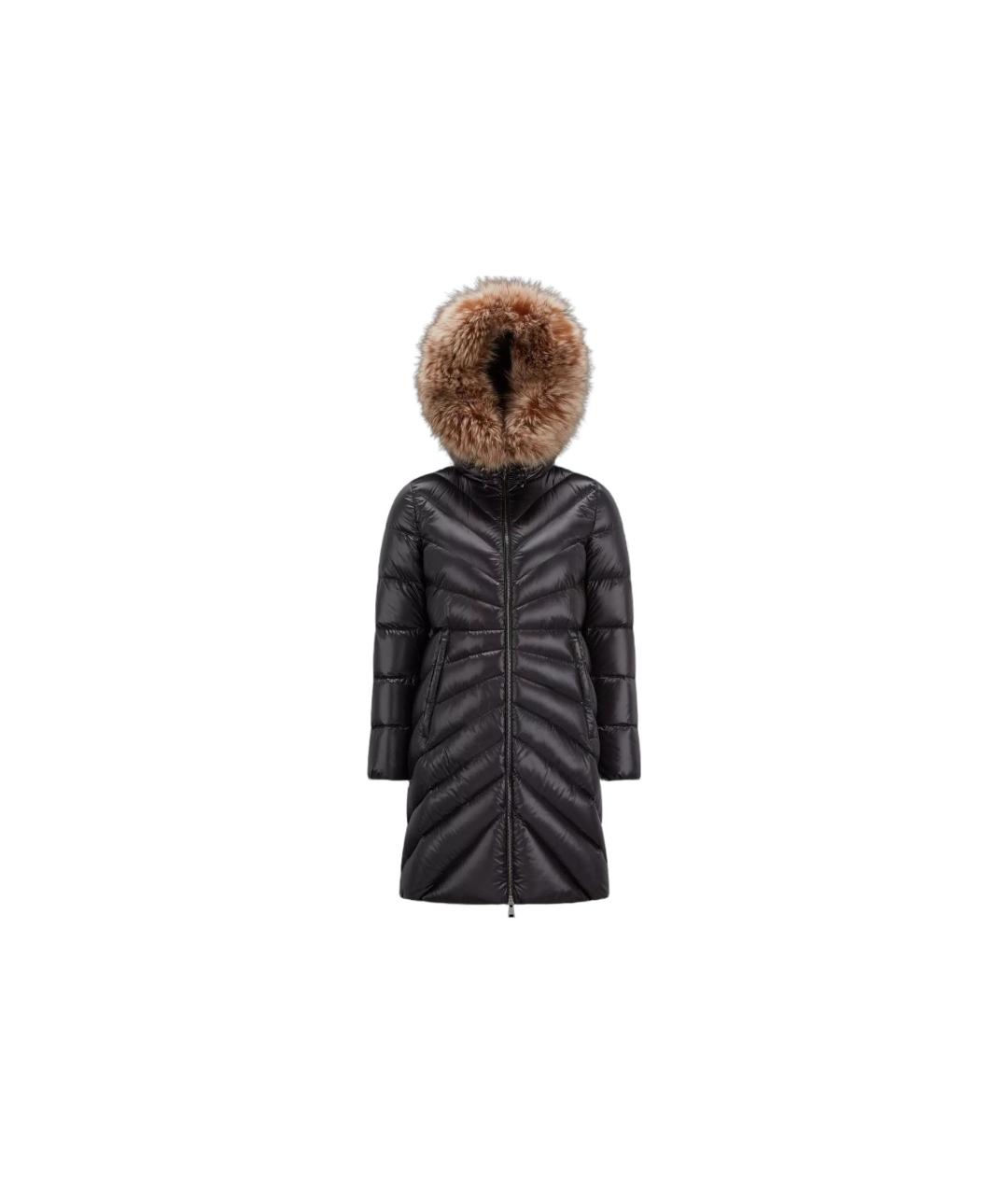 MONCLER Черный пуховик, фото 3