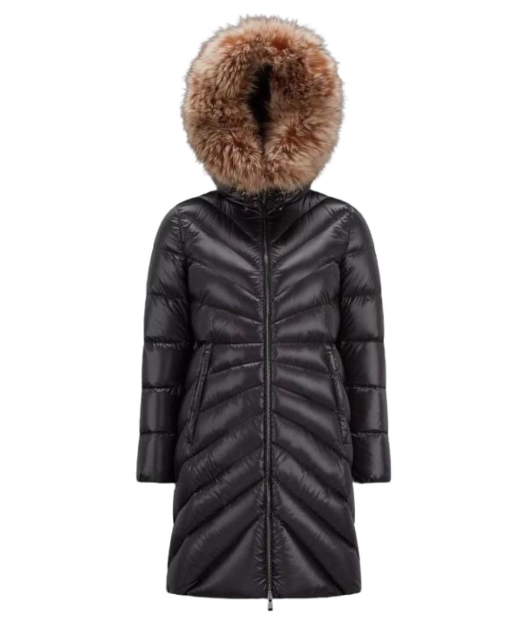 MONCLER Черный пуховик, фото 1
