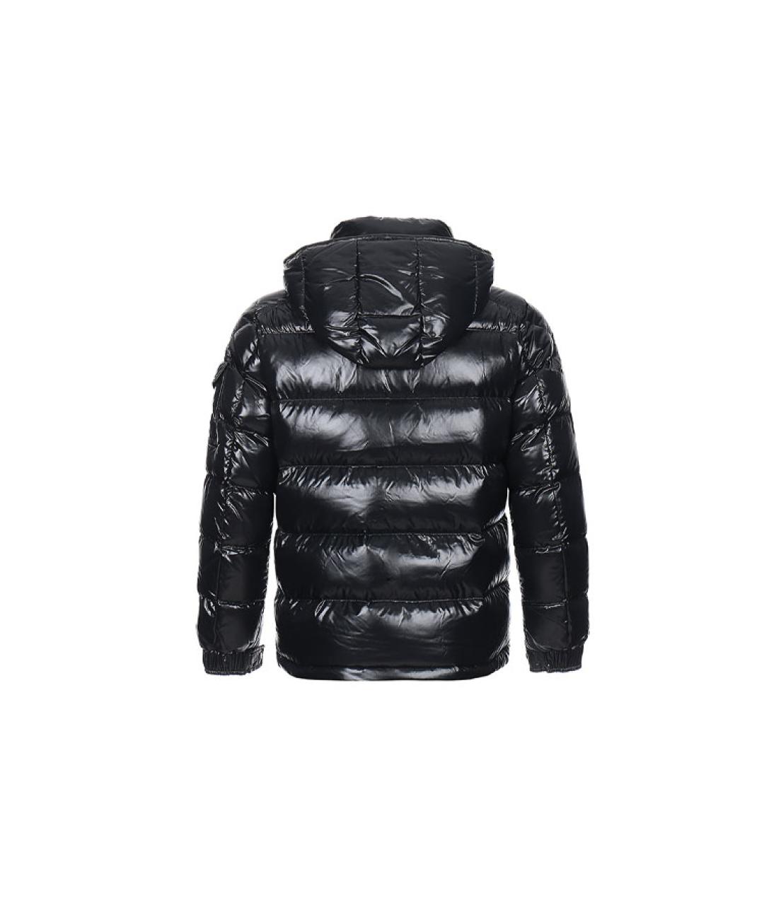 MONCLER Черный пуховик, фото 2
