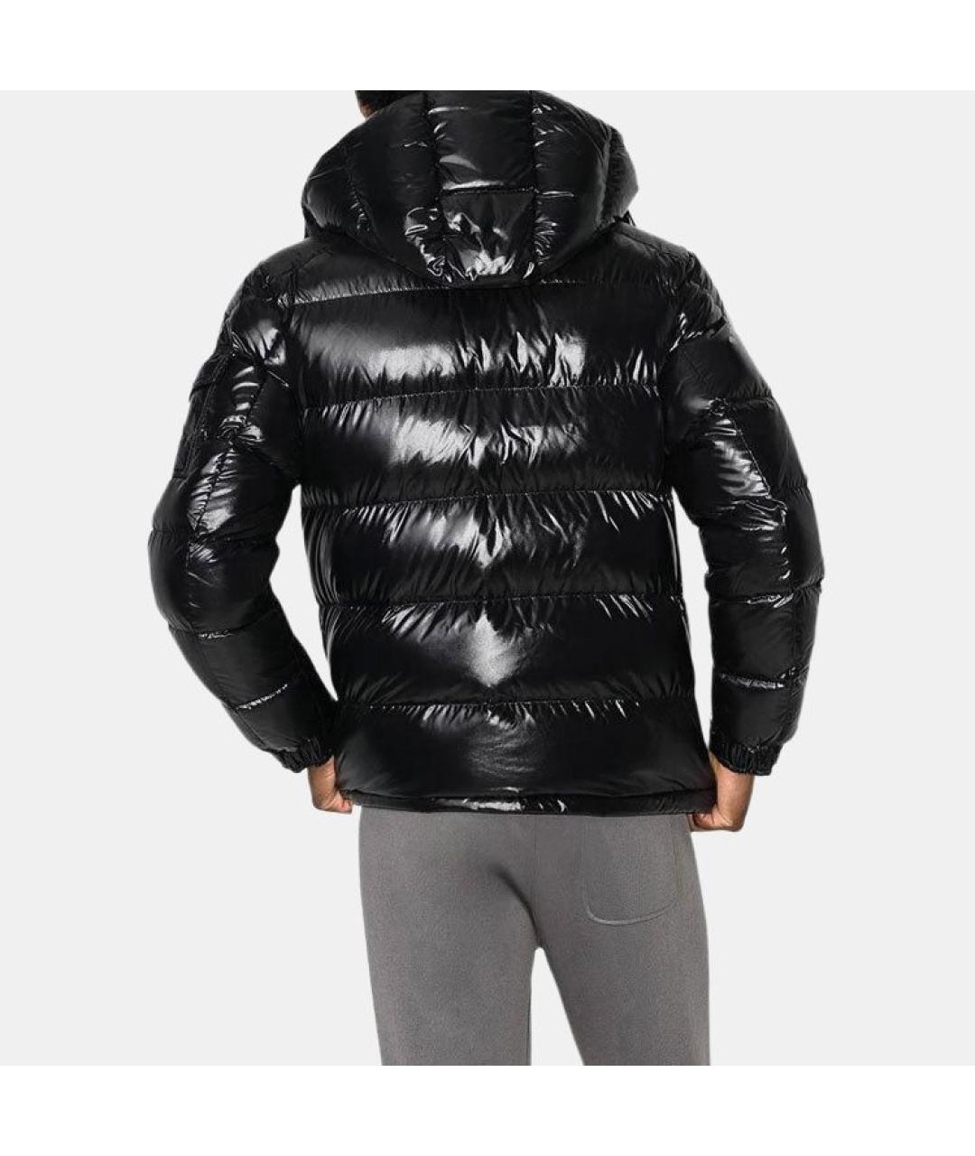MONCLER Черный пуховик, фото 3