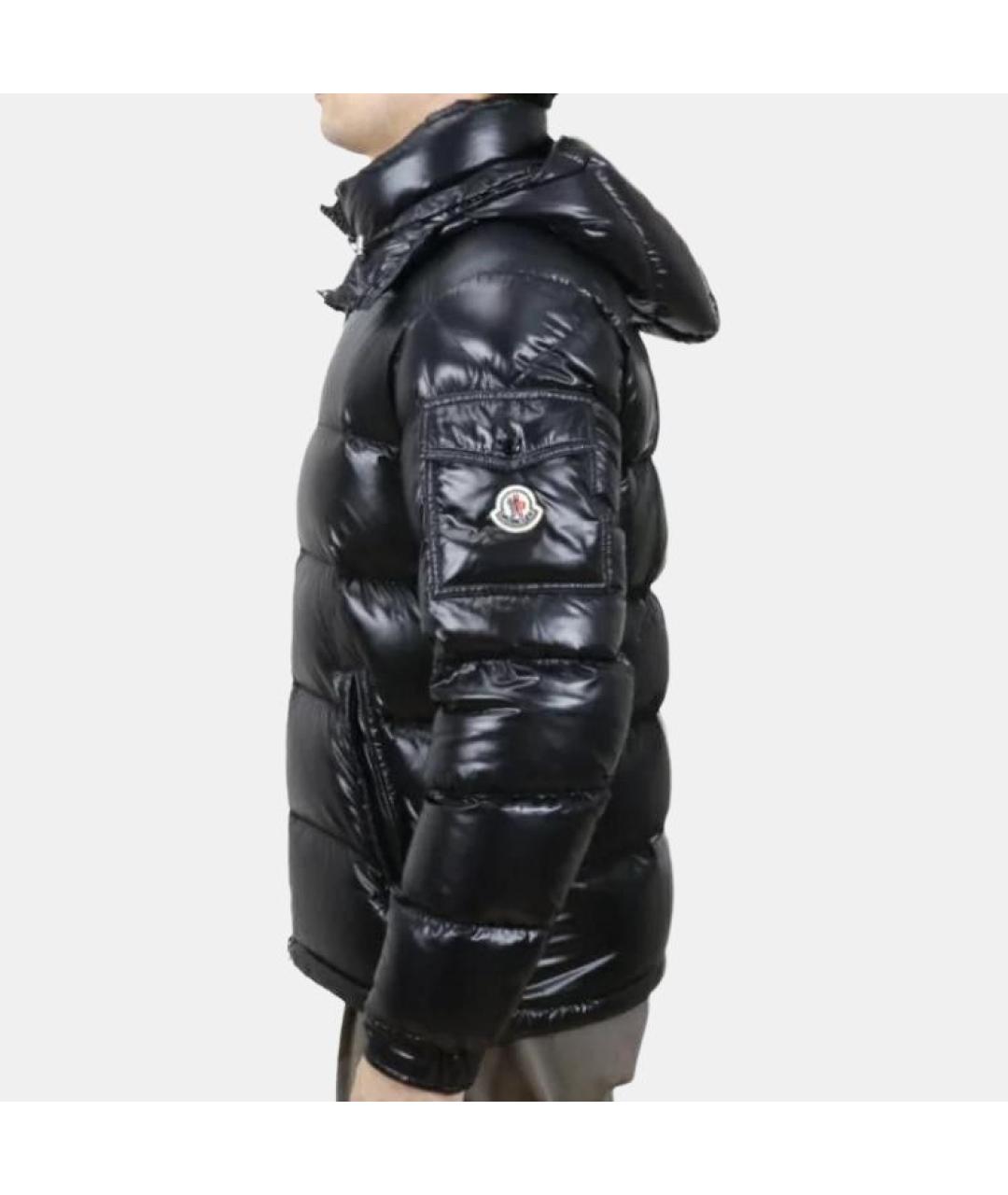 MONCLER Черный пуховик, фото 5