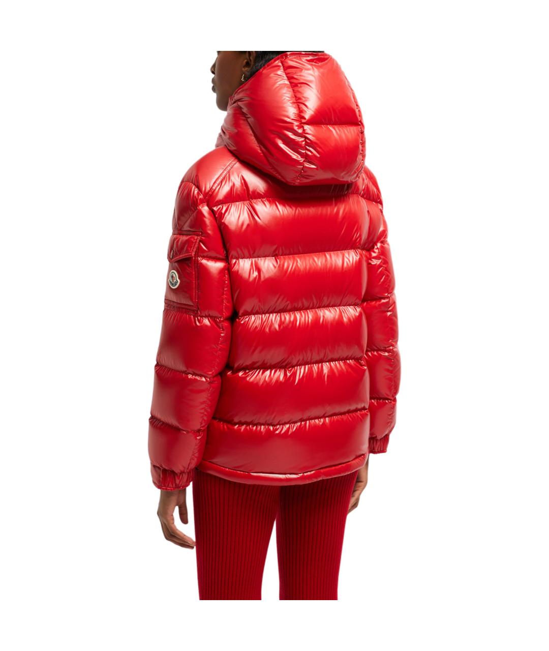 MONCLER Красный пуховик, фото 3