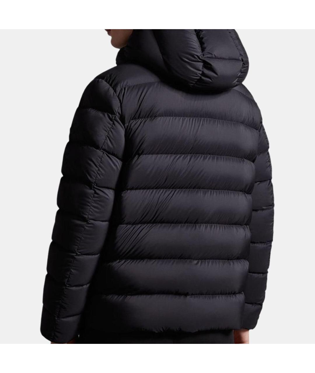 MONCLER Черный пуховик, фото 4
