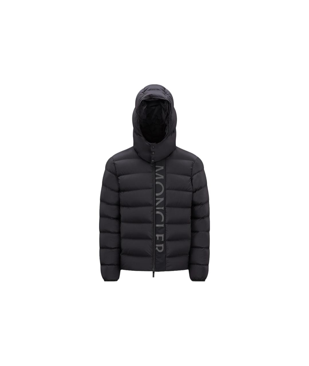 MONCLER Черный пуховик, фото 1