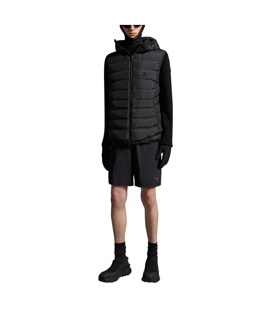 MONCLER Черный жилет, фото 2