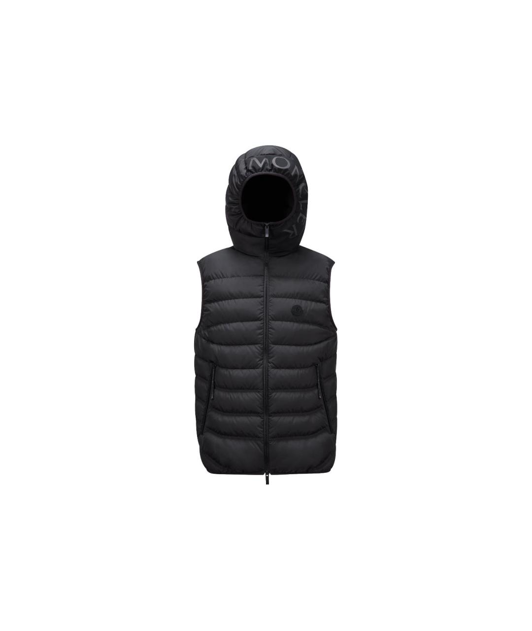MONCLER Черный жилет, фото 1